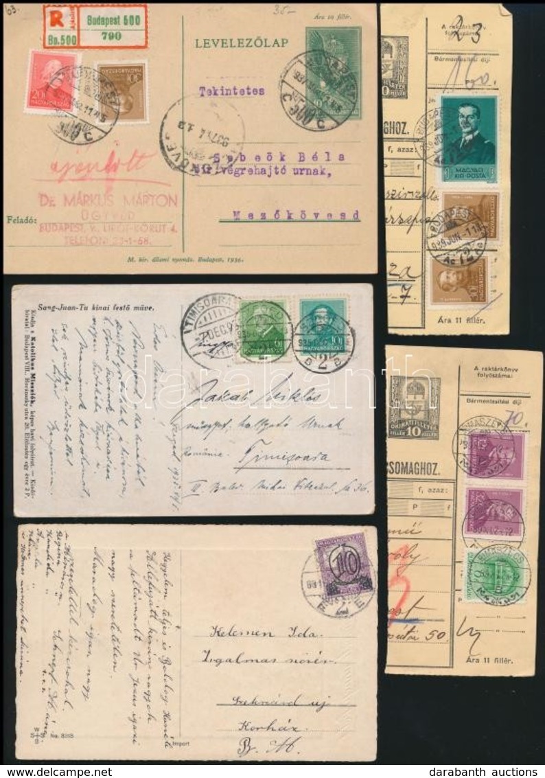 1903-1944 30 Db Postai Küldemény, Levél, Levelezőlap, Csomagszállító, Sok Expressz és Ajánlott - Other & Unclassified