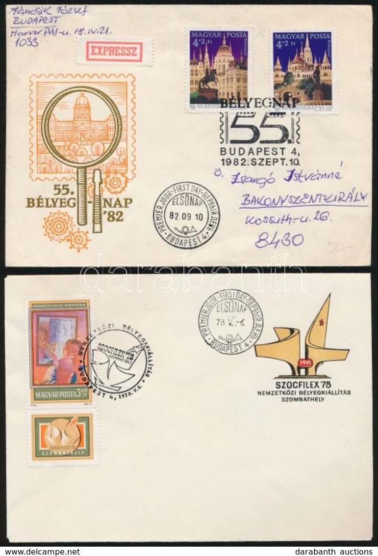 1978-1996 5 Db Klf FDC, Benne 3 Db Futott, 1 Db Ajánlott és Légi + 1 Db Expressz - Altri & Non Classificati