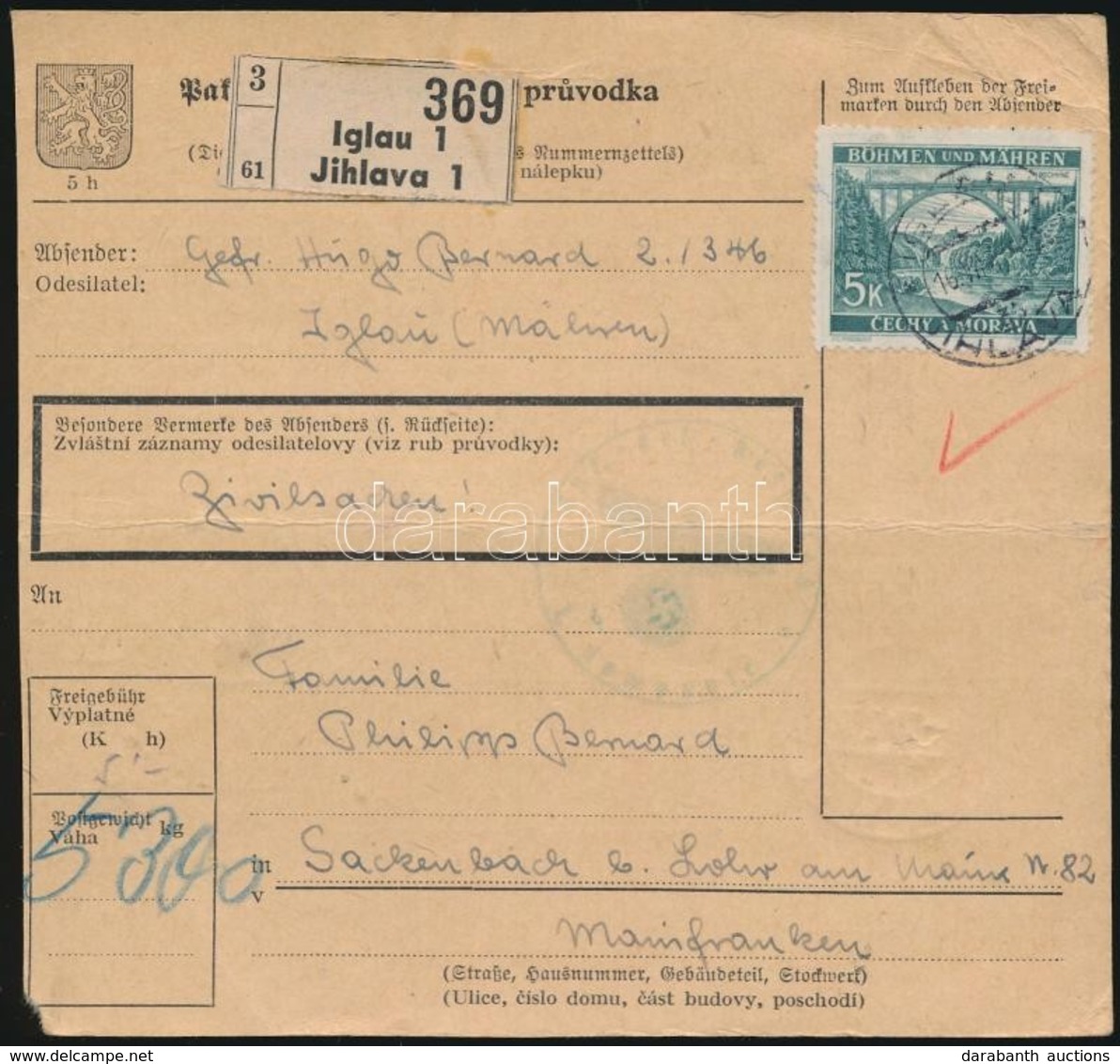 Német Megszállás A II. VH Alatt Böhmen Und Mähren 1941 - Other & Unclassified