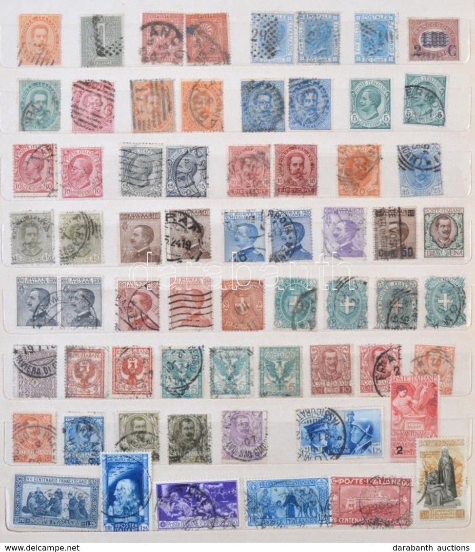 O Olaszország Közel 600 Db-os Gyűjteményrészlet A Korai évektől 12 Lapos A4-es Berakóban - Other & Unclassified