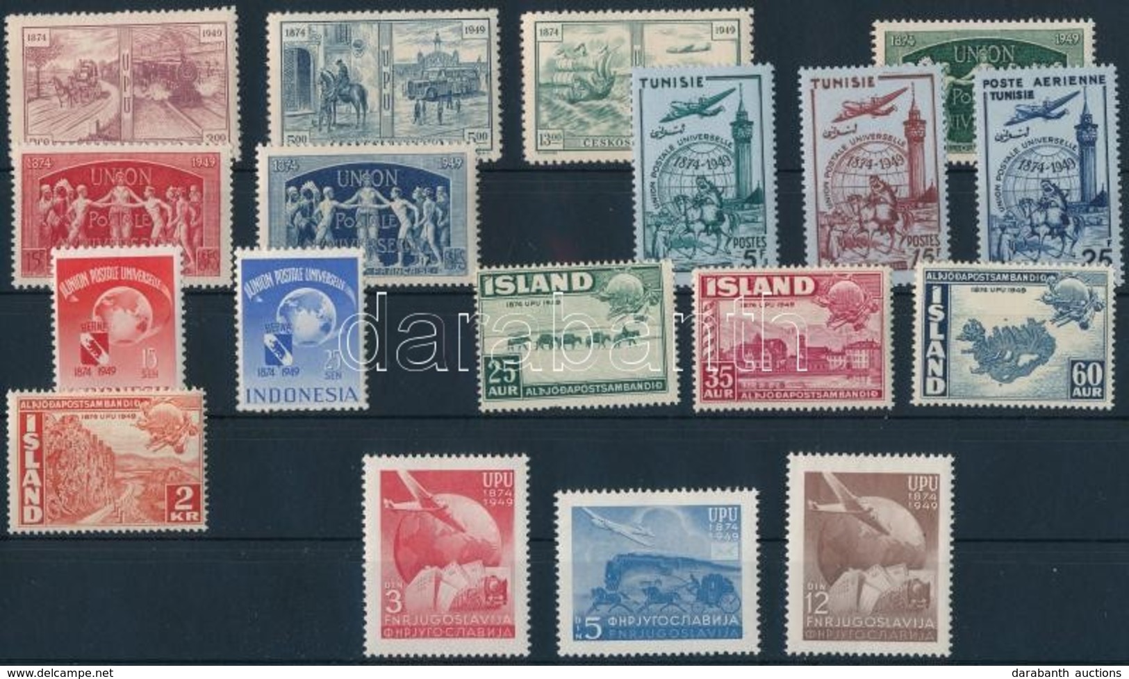 ** 1949 75 éves Az UPU 6 Klf Sor - Altri & Non Classificati