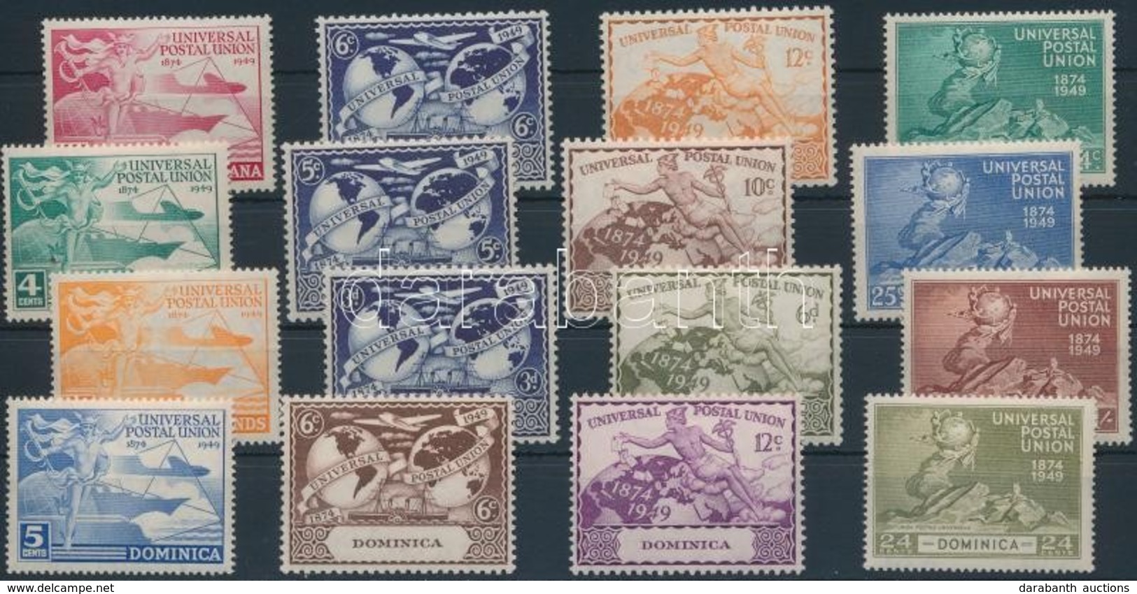 ** 1949 75 éves Az UPU 4 Klf Sor Sor - Altri & Non Classificati