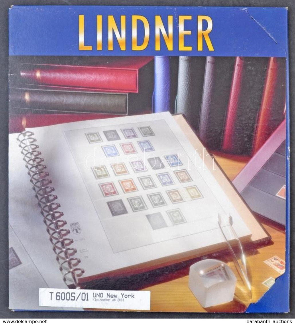 Lindner ENSZ New York Zászlók 2001  Falcmentes Előnyomott Albumlapok - Altri & Non Classificati