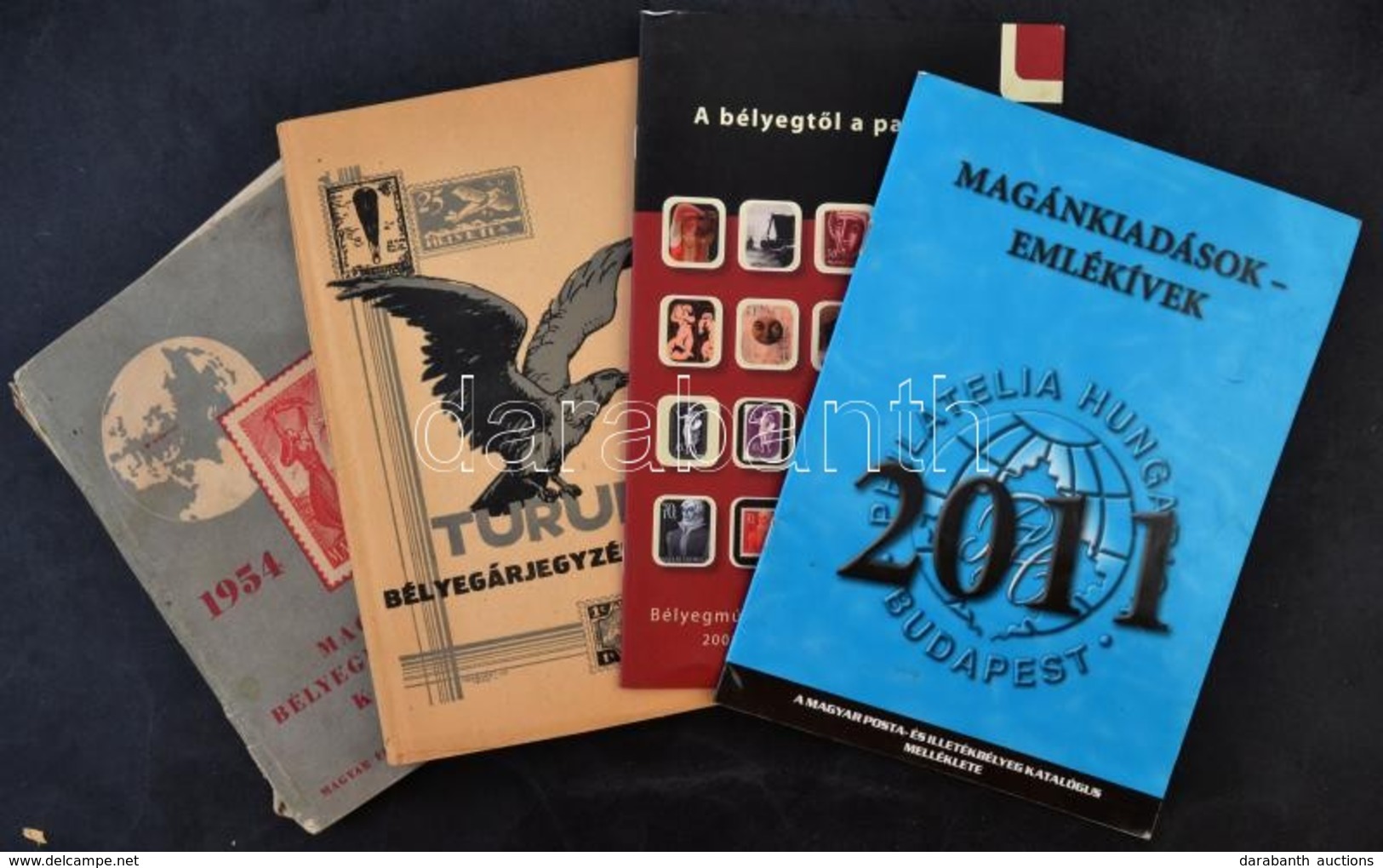 Magyar Bélyegek árjegyzéke, 1975 + Ötnyelvű Filat. Szótár + A Bélyegtől A Pannóig, 2008 + Turul Bélyegárjegyzék, 1936 +  - Altri & Non Classificati