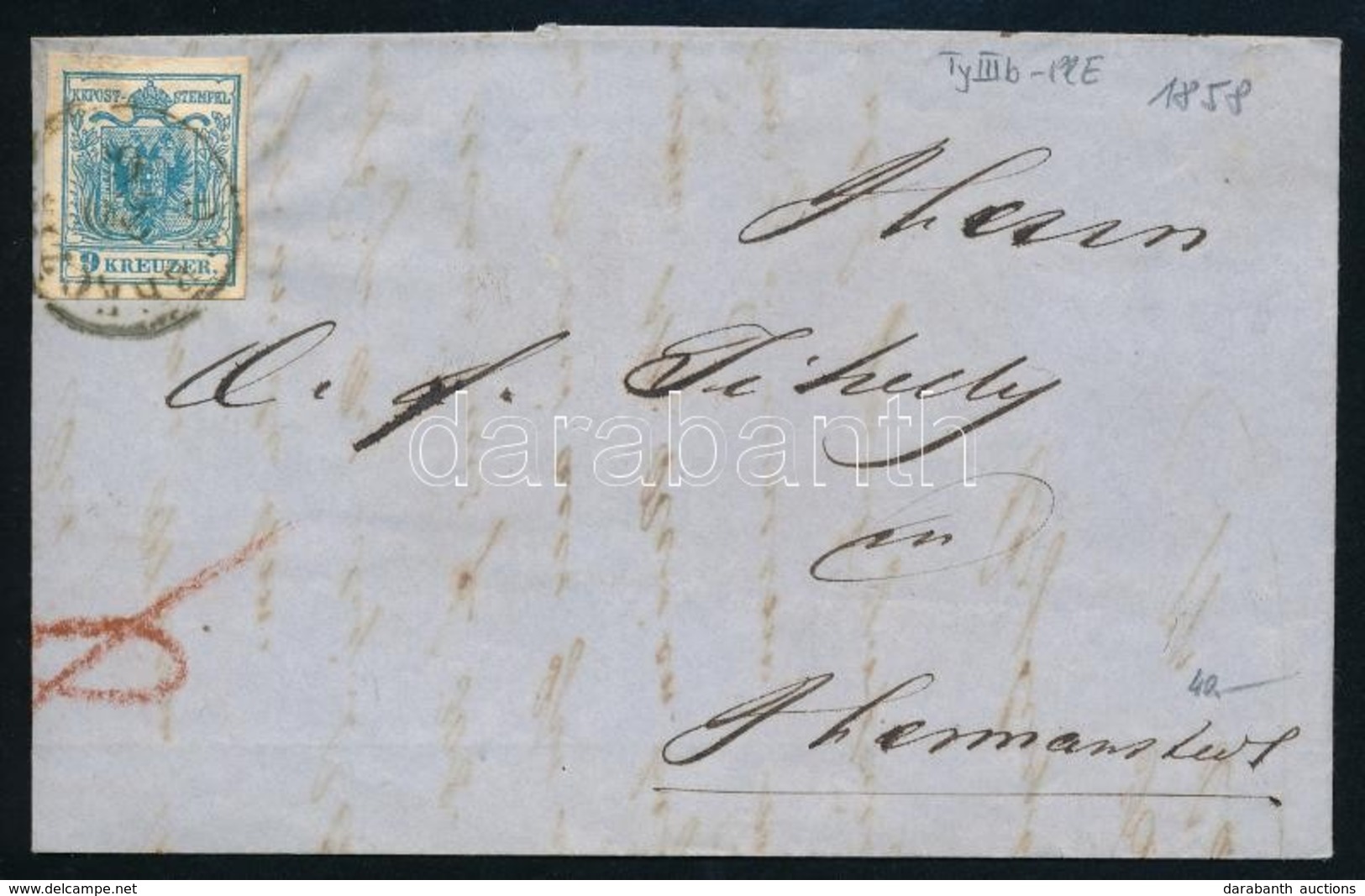 1858 9kr Levélen ,,DEBRECZIN' - Other & Unclassified