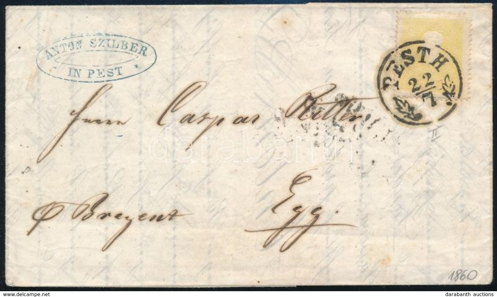 1860 2kr II Nyomtatványon 'PESTH' - 'WIEN' - Egg - Other & Unclassified