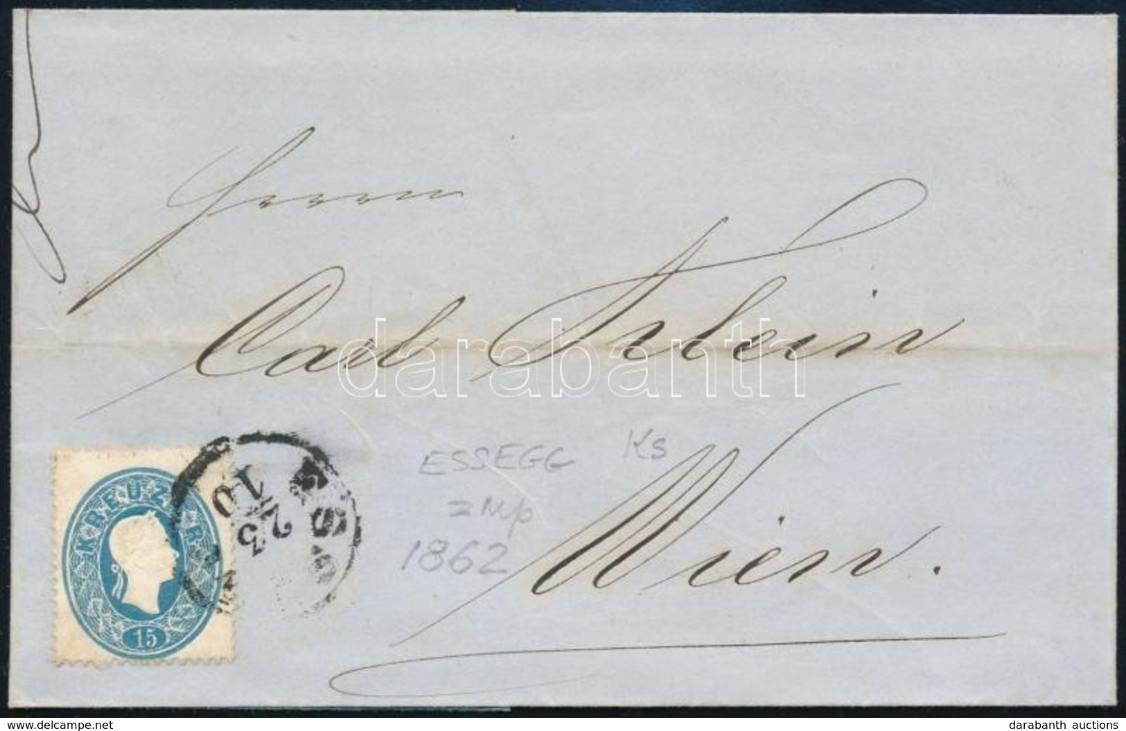 1862 15kr Levélen 'ESS(EGG)' - Wien - Other & Unclassified