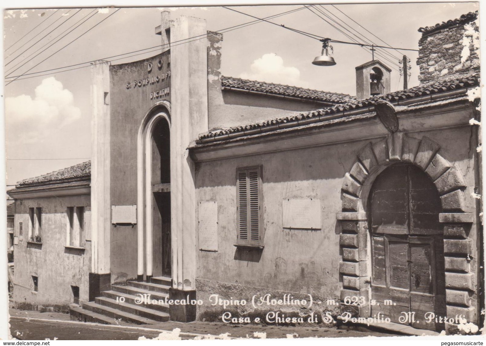 A327 - MONTECALVO IRPINO AVELLINO CASA E CHIESA DI S POMPILIO M PIZZOTTI 1972 - Avellino