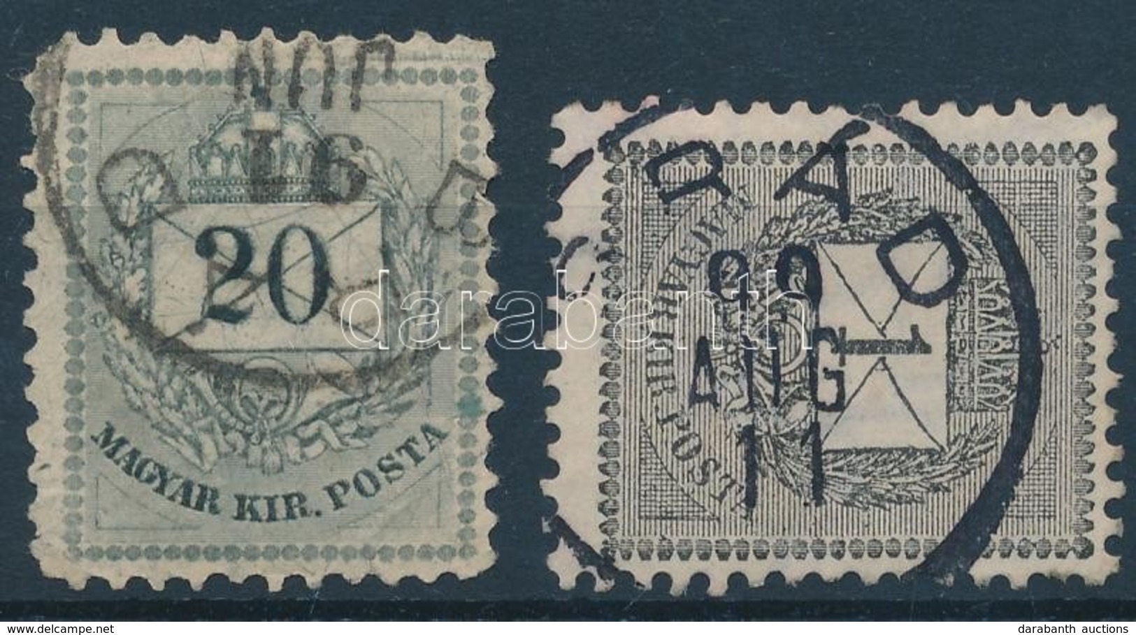 O 1881 20kr + 1898 1kr 'BRÁD' - Altri & Non Classificati