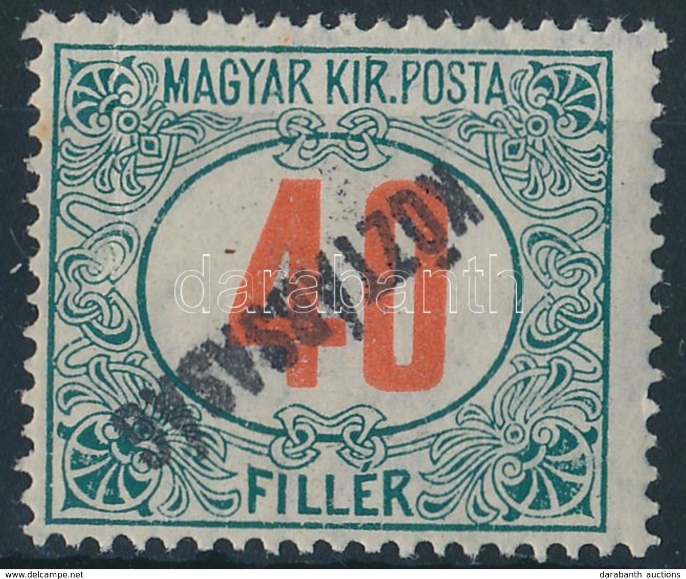 ** 1919 Köztársaság Portó 40f Fordított Felülnyomás (20.000) (ránc) - Altri & Non Classificati