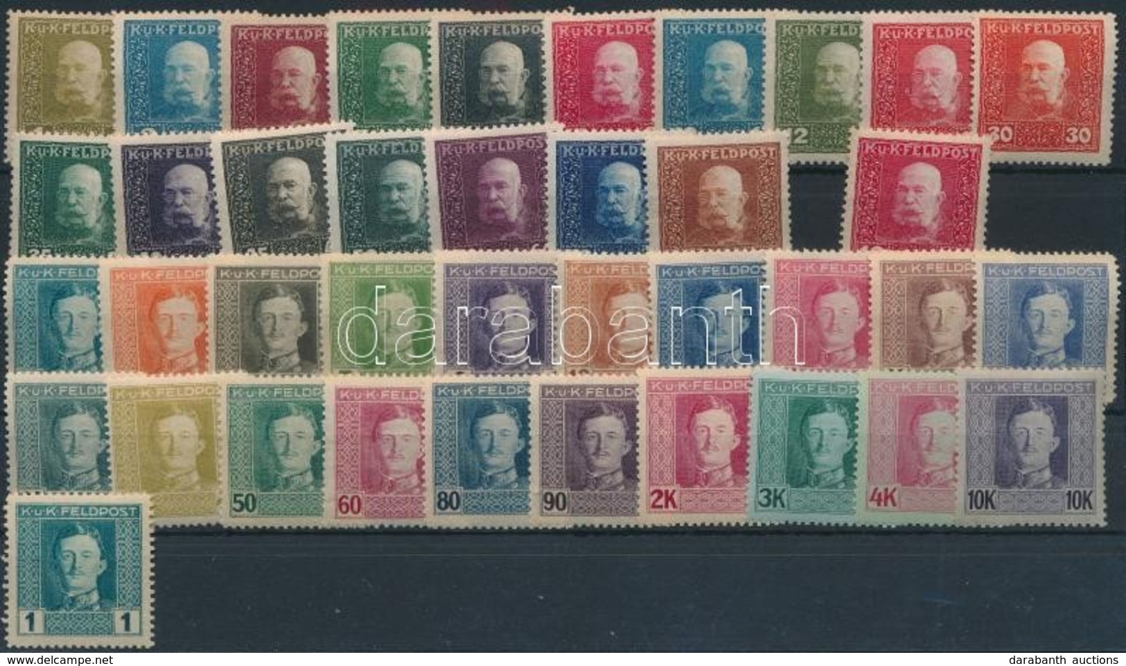 ** * 1915-1917 39 Db Bélyeg (47.500) - Altri & Non Classificati