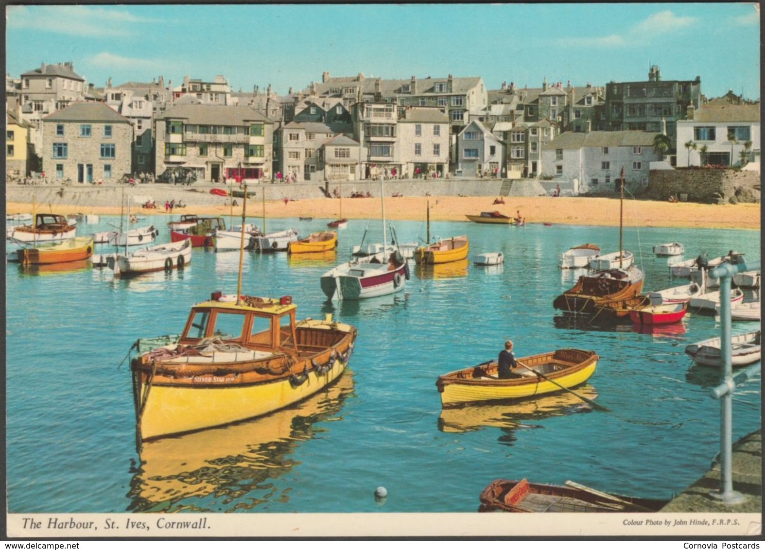 The Harbour, St Ives, Cornwall, 1974 - John Hinde Postcard - St.Ives