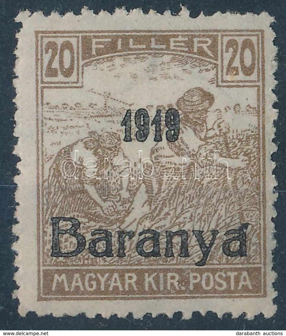 * Baranya 1919 Arató 20f Bodor Vizsgálójellel (80.000) - Other & Unclassified