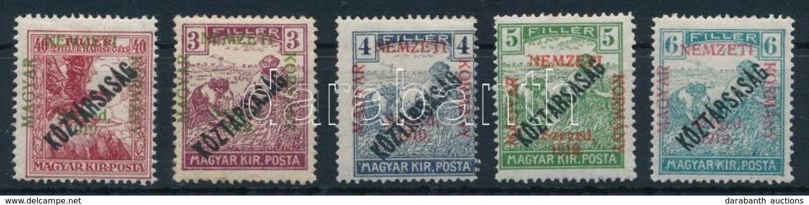 * Szeged 1919 5 Klf Köztársaság érték Bodor Vizsgálójellel (17.250) - Other & Unclassified