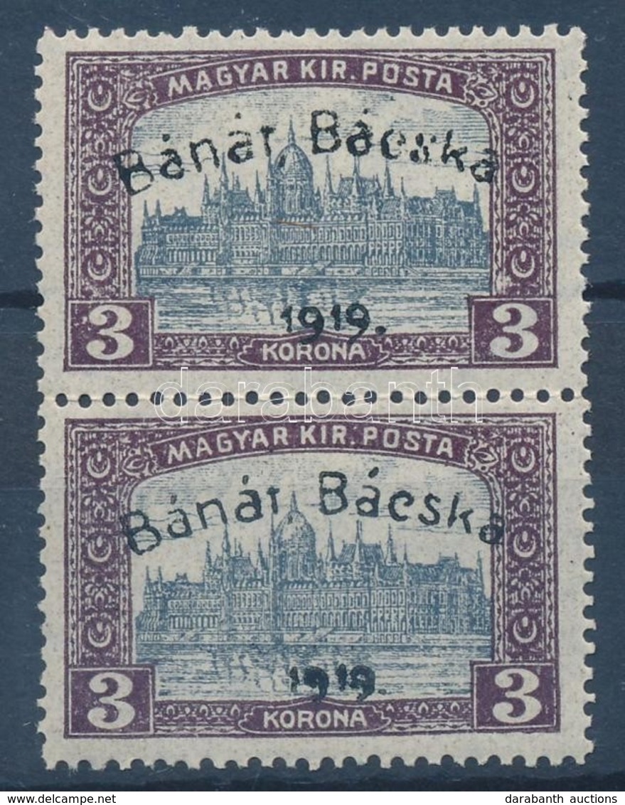 ** Bánát-Bácska 1919 Parlament 3K Pár Garancia Nélkül (**40.000) - Other & Unclassified