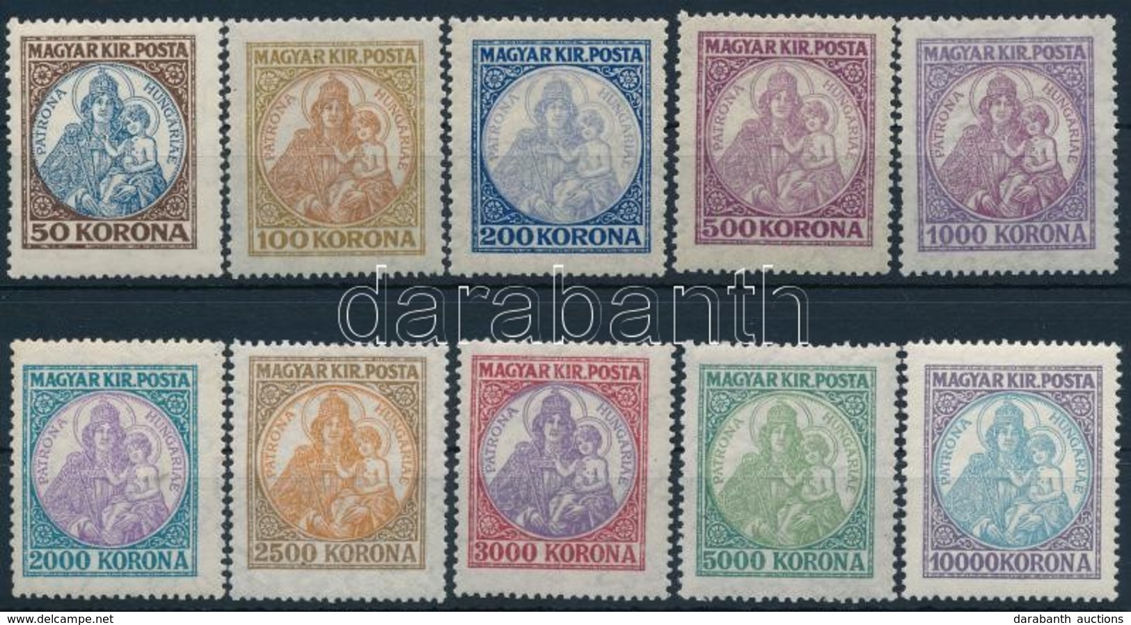 ** 1921-1925 Koronás Madonna Sor (6.000) - Other & Unclassified