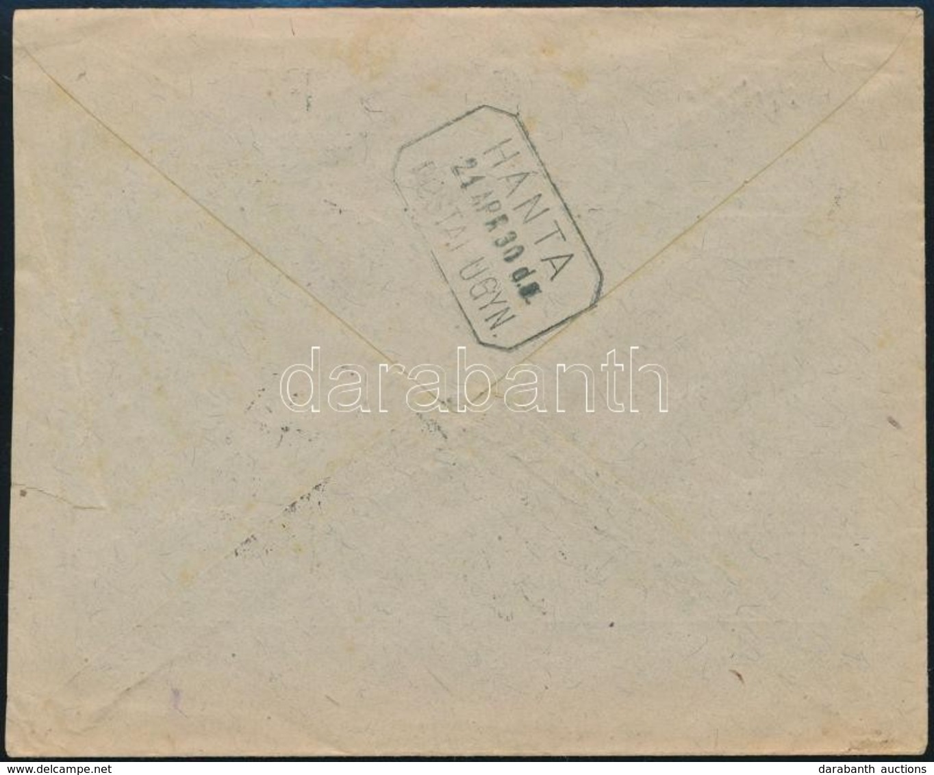 1921 Levél HÁNTA Postaügynökségi Bélyegzéssel - Altri & Non Classificati