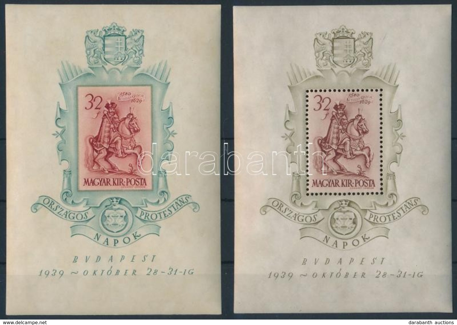 ** * 1939 Bethlen Blokkpár (**10.000) - Other & Unclassified