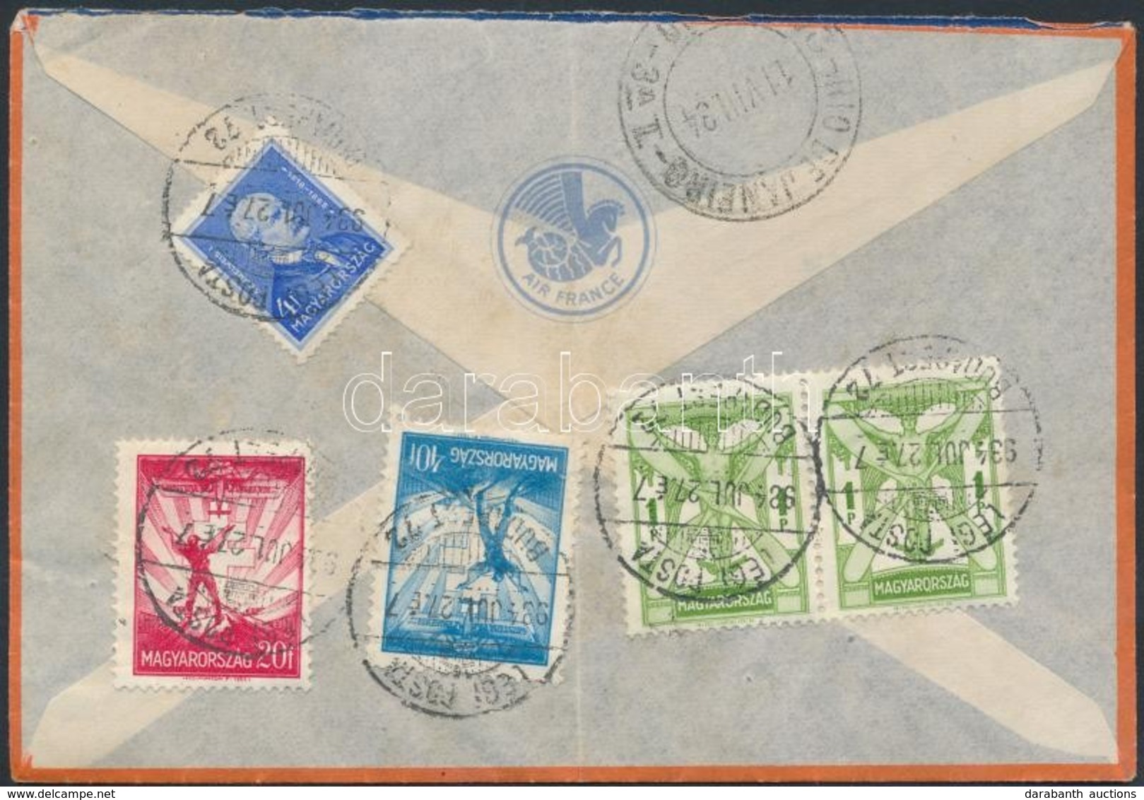 1934 Légi Levél Rio De Janeiróba Airmail Cover To Rio De Janeiro - Other & Unclassified