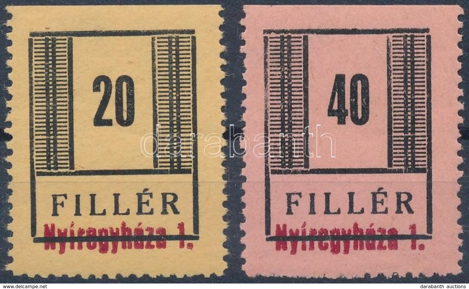 ** 1944 Nyíregyháza II. 20f, 40f  (210.000) - Altri & Non Classificati