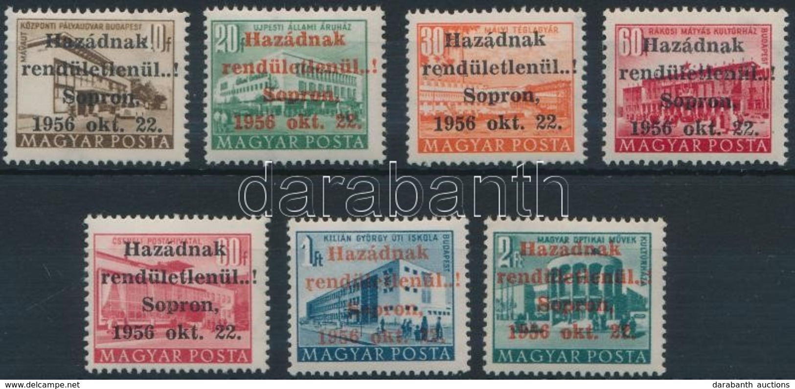 ** 1956 Sopron 7 érték - Other & Unclassified