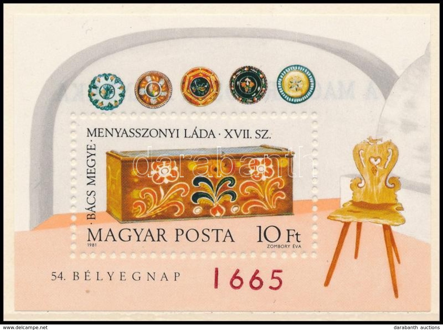 ** 1981 Bélyegnap Blokk, 'A Magyar Posta Ajándéka' - Sonstige & Ohne Zuordnung