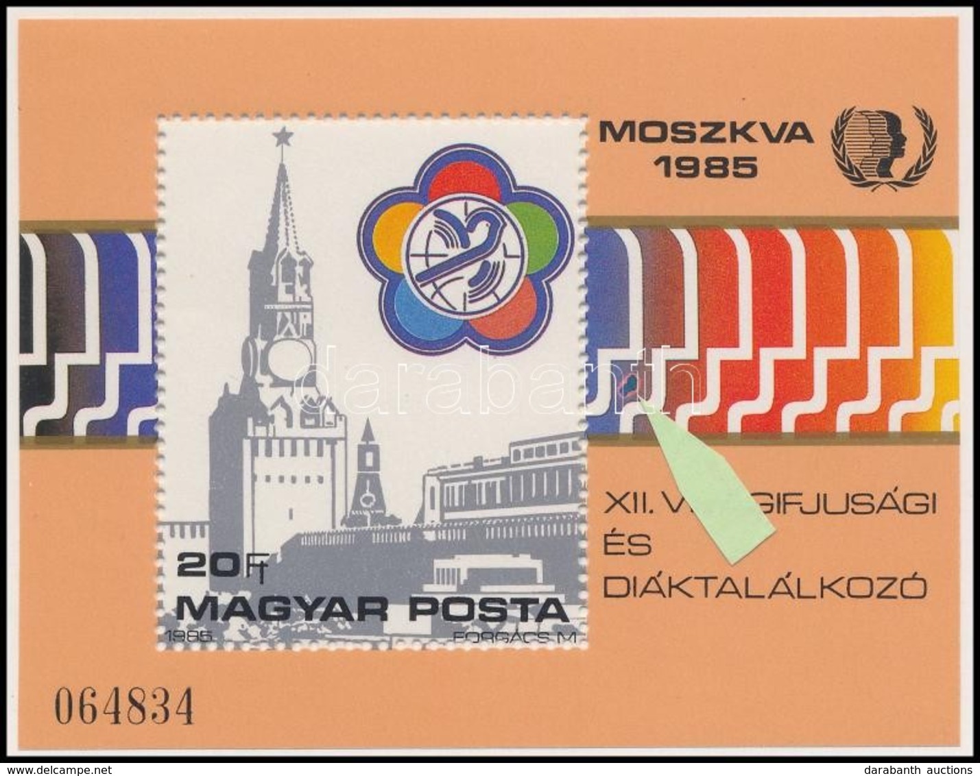 ** 1985 VIT Blokk Több Mm-es Festékszemcse Karikával - Other & Unclassified