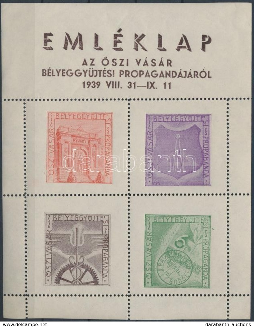 ** 1939/ 3a Őszi Vásár Bélyeggyűjtési Propaganda Emlékív   (12.500) - Other & Unclassified