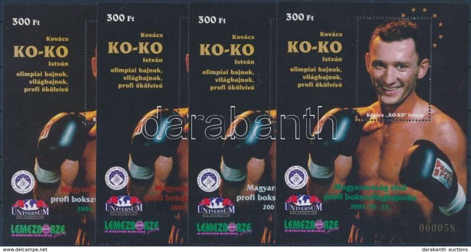 ** 2001/ 10a, B, C, D Ko-Ko Kovács István 4 Db Emlékív  (18.000) - Altri & Non Classificati