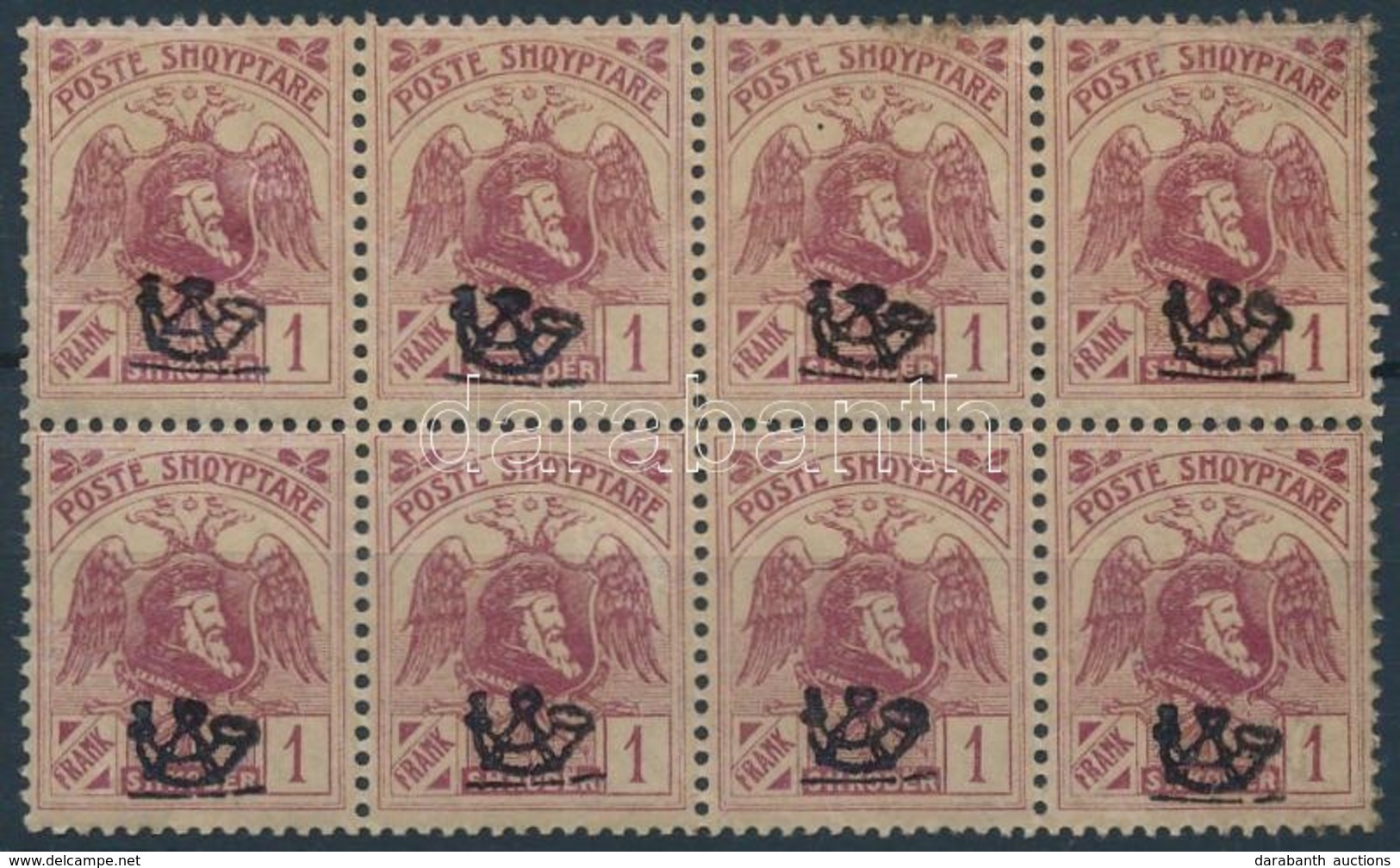 ** * 1920 Forgalmi Nyolcastömb Mi 81 I (1 Bélyeg Falcos) - Other & Unclassified