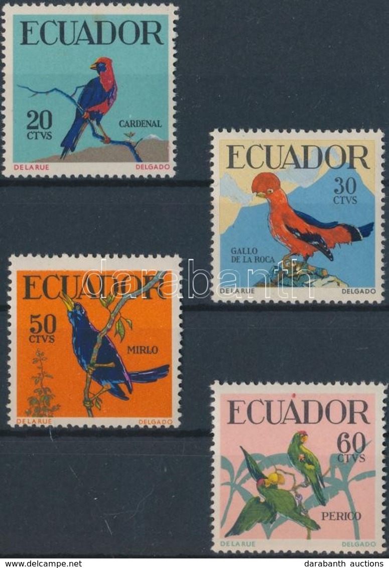 ** 1958 Trópusi Madarak Sor Mi 981-984 - Other & Unclassified