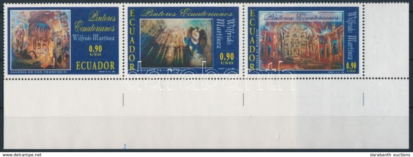 ** 2002 Festmény ívsarki ötöscsík Mi 2631-2635 - Altri & Non Classificati