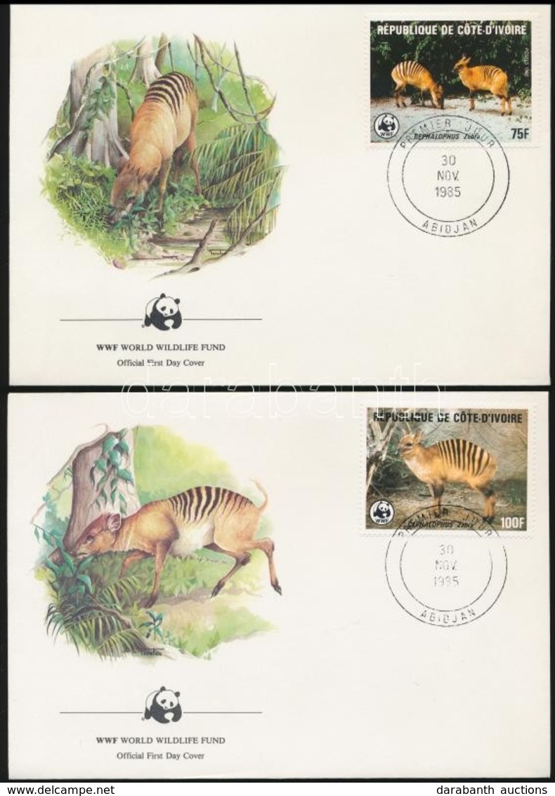 1985 WWF: Bóbitásantilop Sor 4 Db FDC-n Mi 881-884 - Altri & Non Classificati