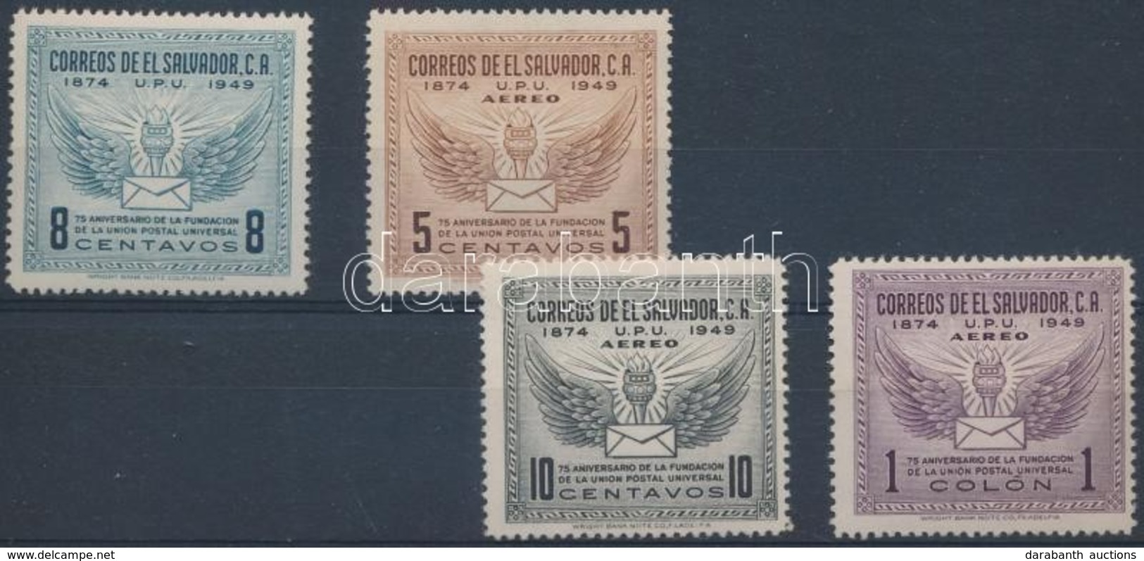 ** 1949 75 éves Az UPU Sor Mi  656 - 659 - Other & Unclassified