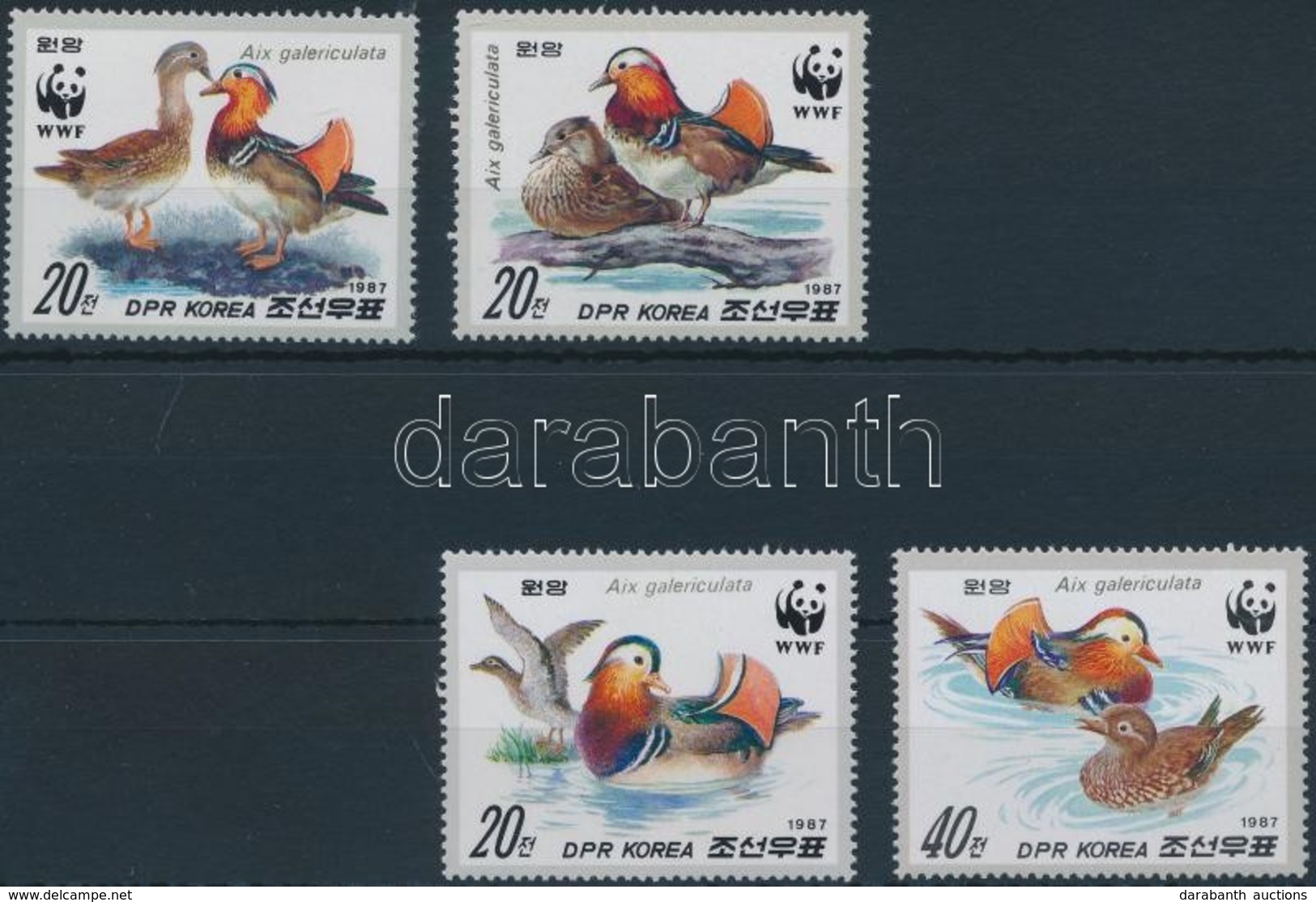 ** 1987 WWF: Mandarinréce Sor Mi 2865-2868 - Other & Unclassified