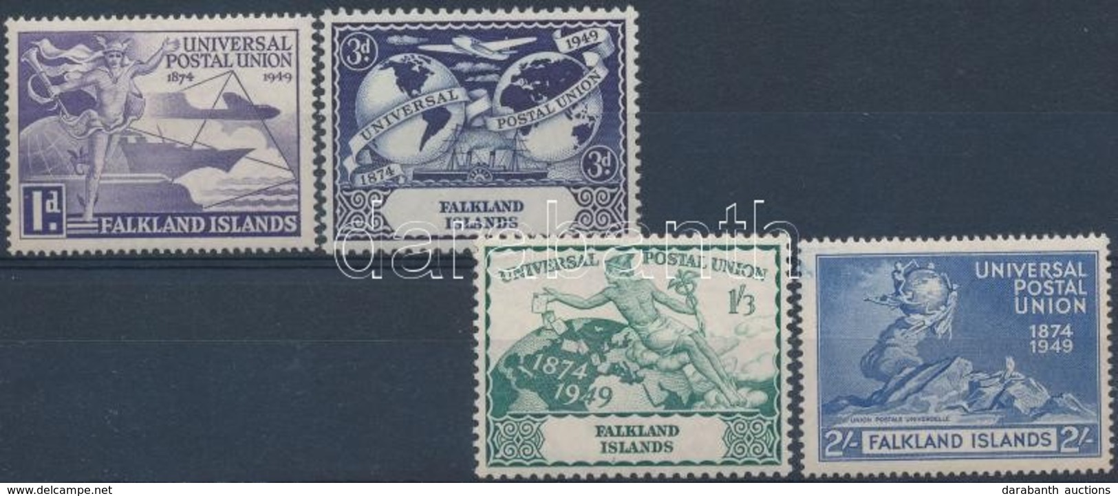 ** 1949 75 éves Az UPU Sor Mi 98 - 101 - Altri & Non Classificati