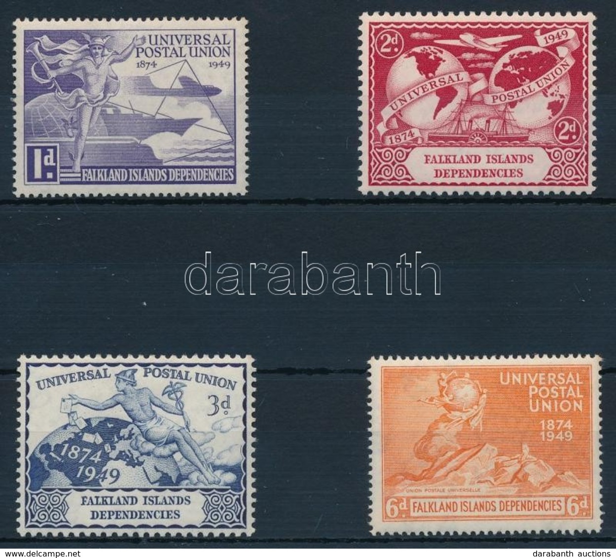 ** 1949 75 éves Az UPU Sor Mi 14 - 17 - Other & Unclassified