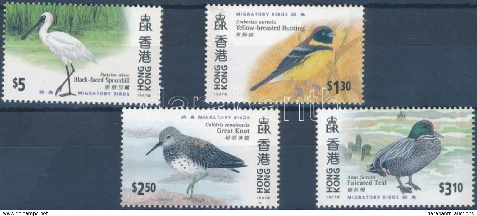 ** 2000 HONG KONG Nemzetközi Bélyegkiállítás, Vándormadarak Sor Mi 958-961 - Other & Unclassified