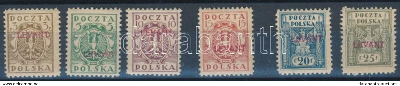 * Lengyel Posta Levant 1919 Mi 1-6 - Altri & Non Classificati