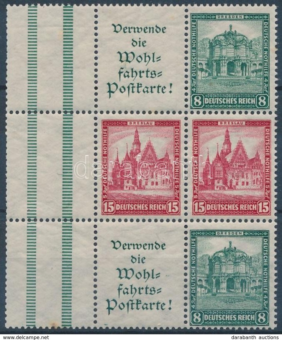 ** 1931 Nothilfe Füzetösszefüggés Kilencestömb Mi Z + S89 + S97 - Otros & Sin Clasificación