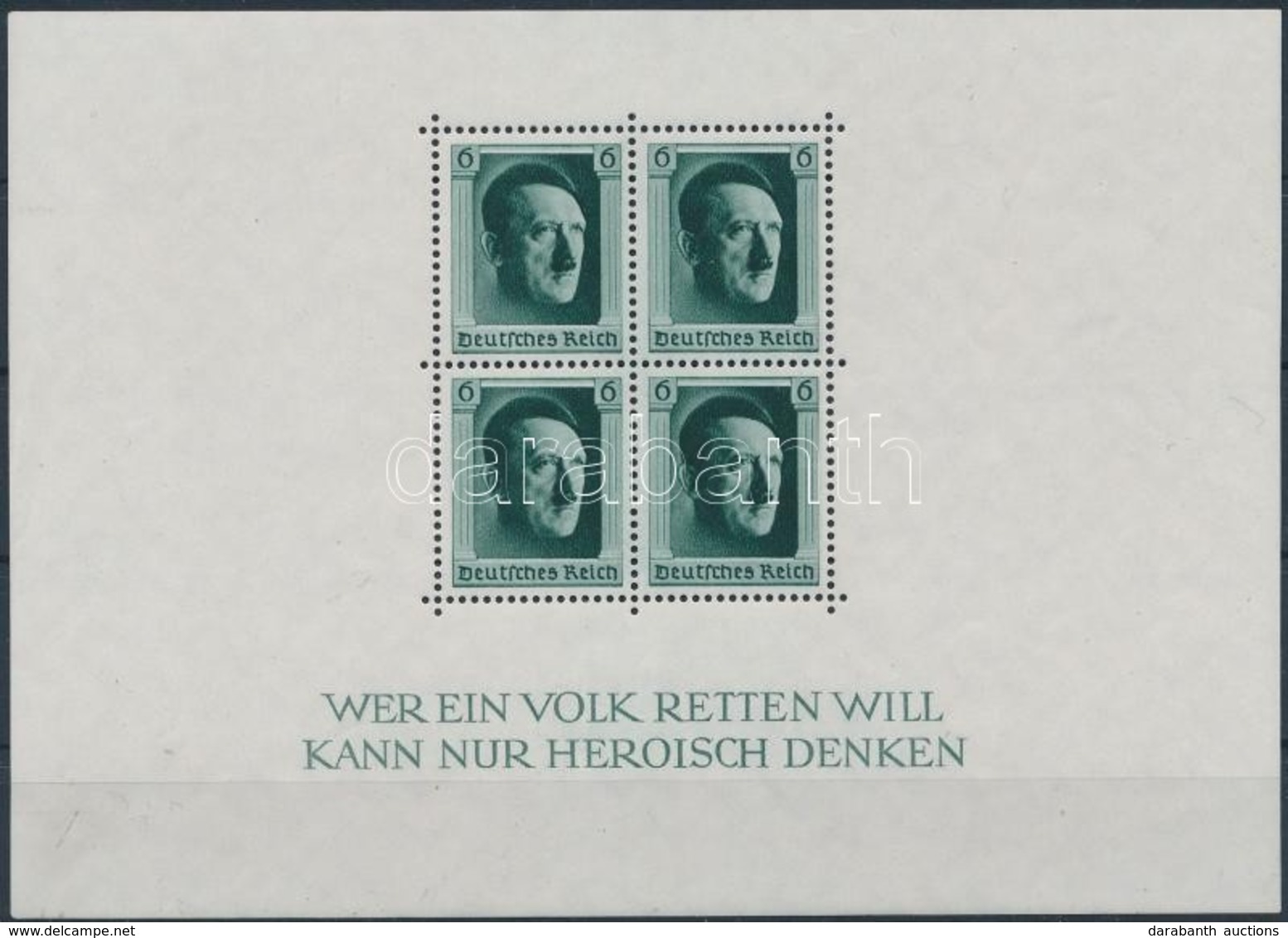 ** 1937 Hitler Blokk Mi 7 (Mi EUR 70.-) - Autres & Non Classés