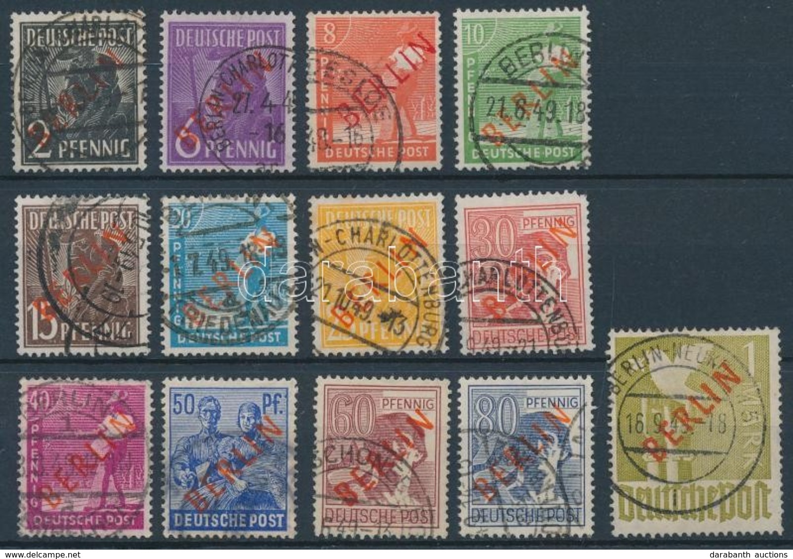 O 1949 Mi 21-33 (29 Foghiba / Perforation Fault) - Altri & Non Classificati