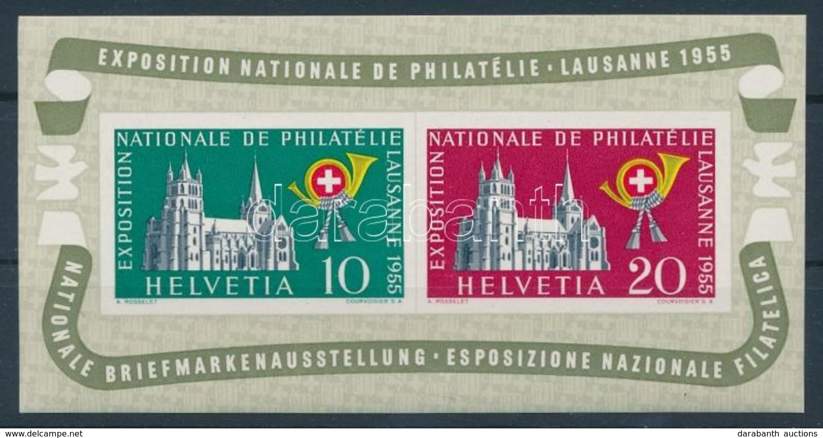 ** 1955 Nemzeti Bélyegkiállítás Blokk Mi 15 (Mi EUR 100,-) - Altri & Non Classificati