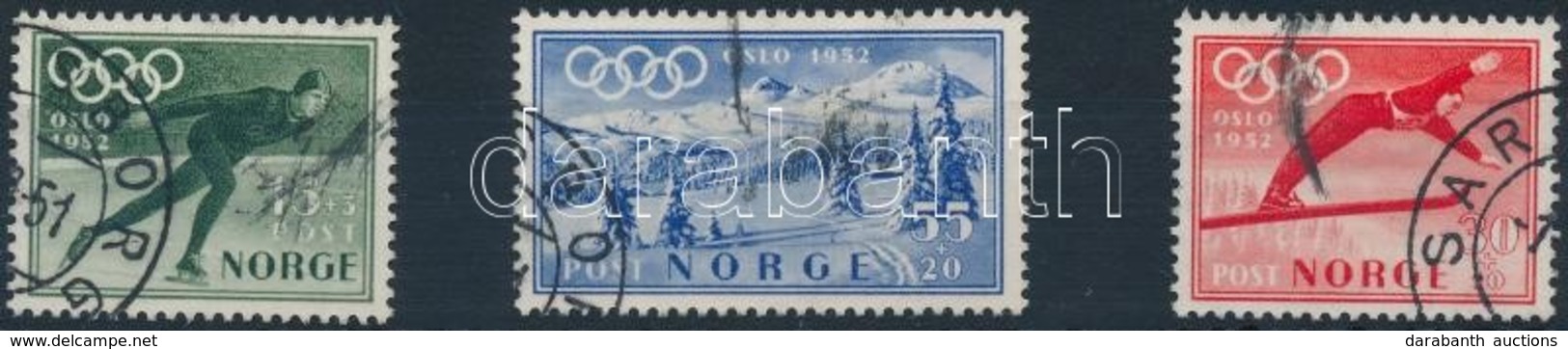 O 1951 Téli Olimpia, Oslo Sor Mi 372-374 - Altri & Non Classificati