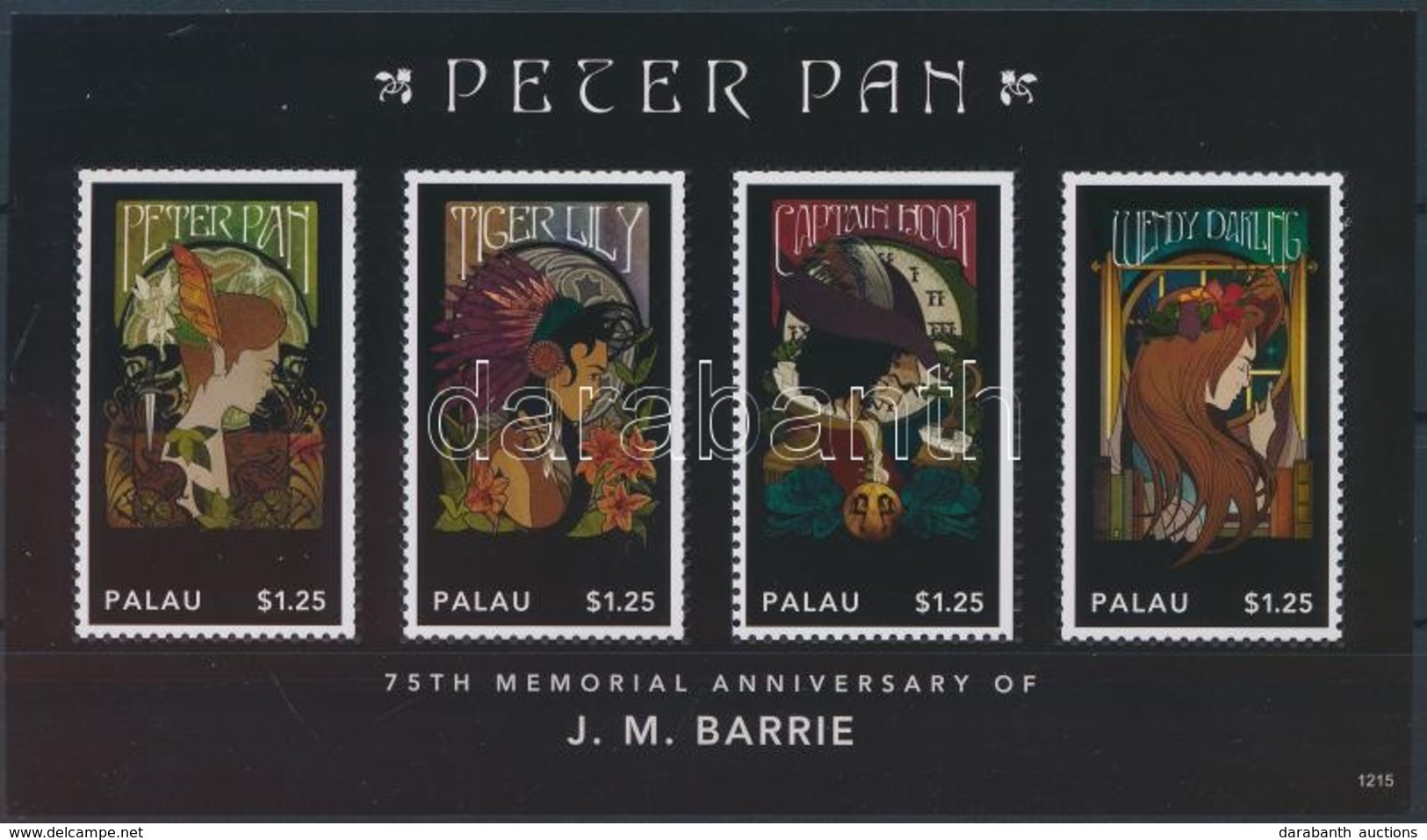 ** 2012 J. M. Barrie: Pán Péter Kisív Mi 3213-3216 - Sonstige & Ohne Zuordnung