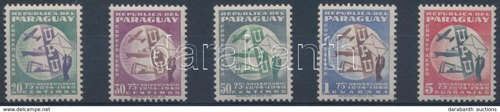 ** 1949 75 éves Az UPU Sor Mi 656 - 660 - Other & Unclassified