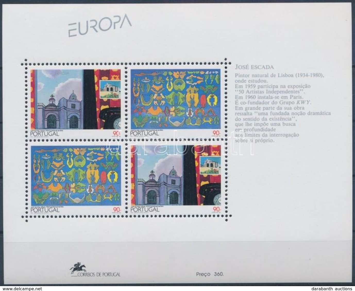 ** 1993 Europa CEPT: Kortárs Művészet Blokk Mi 93 - Other & Unclassified