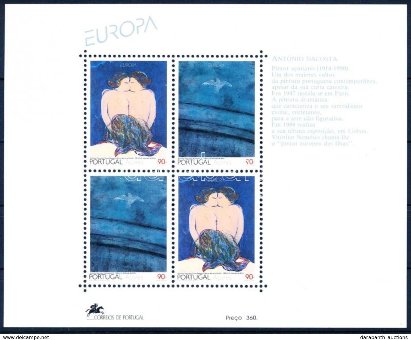 ** 1993 Europa CEPT: Kortárs Művészet Blokk Mi 13 - Other & Unclassified