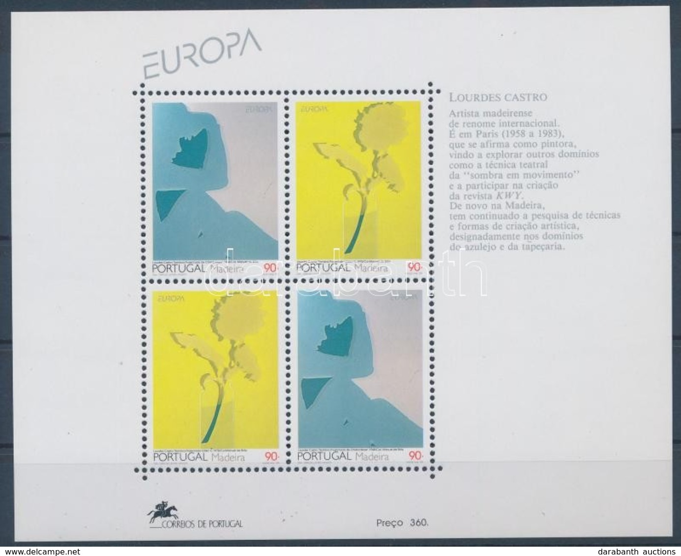 ** 1993 Europa CEPT:Kortárs Művészet Blokk Mi 13 - Other & Unclassified