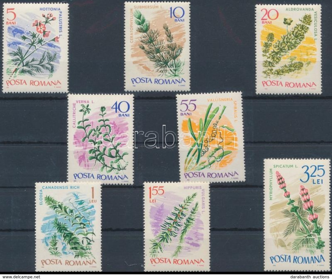 ** 1966 Vízi Növények Sor Mi 2525-2532 - Altri & Non Classificati